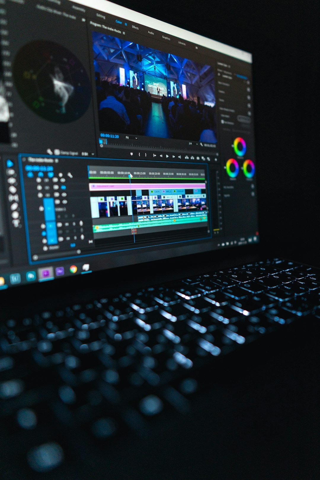 editing software interface