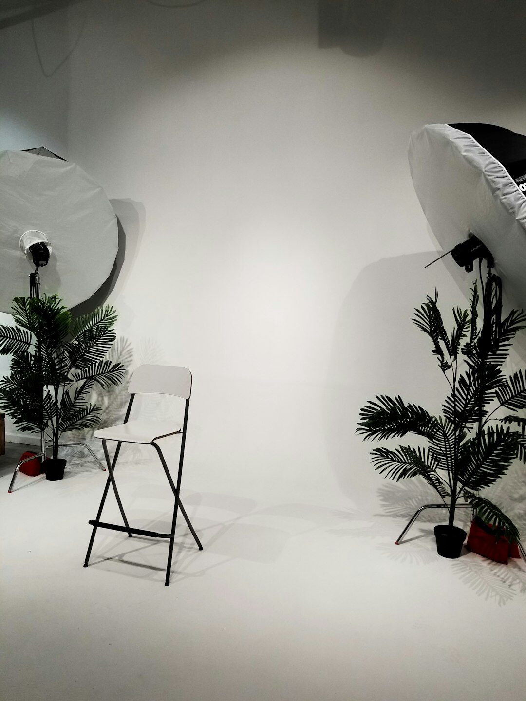 filmmaker on set with lighting