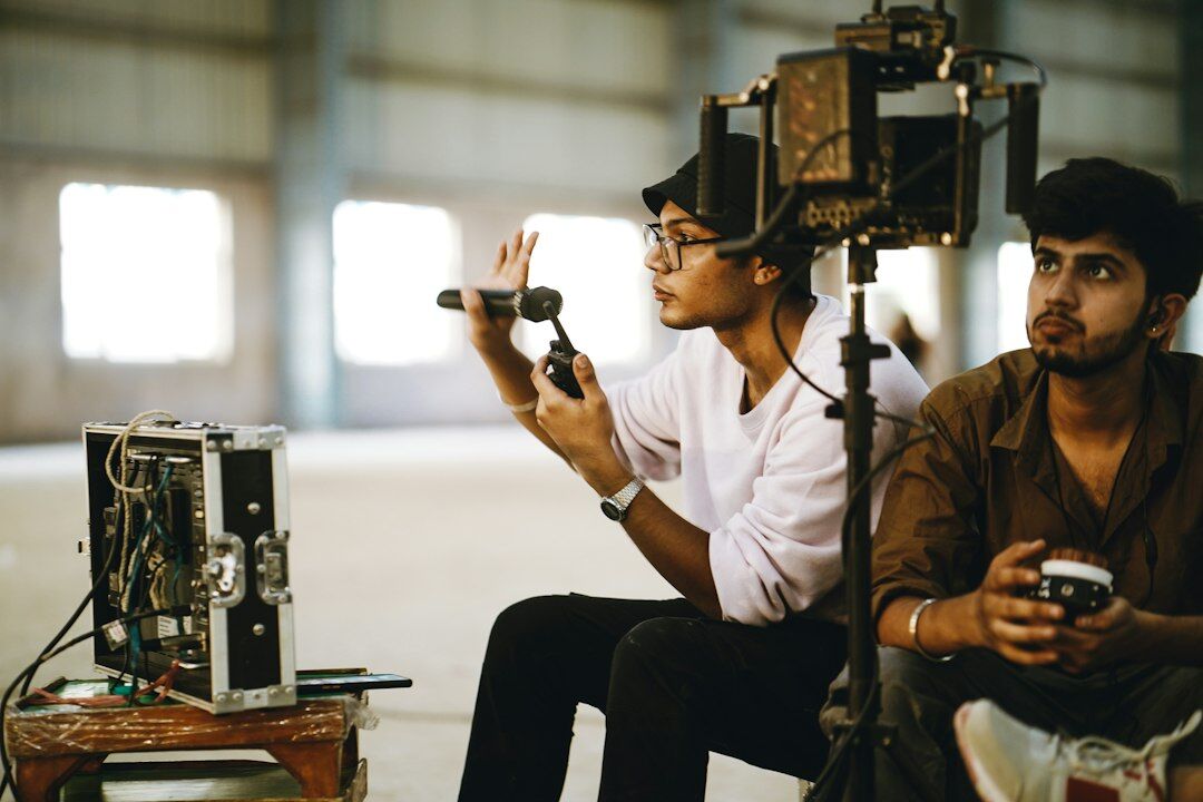 filmmaker shooting epic scene with smartphone