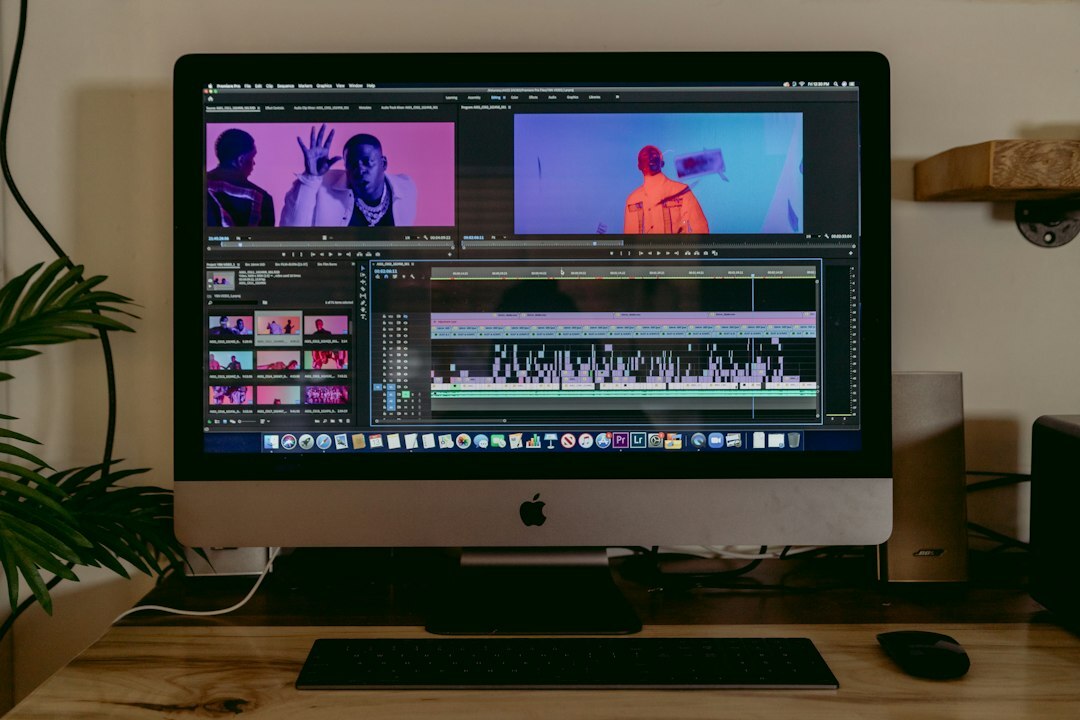 video editor adjusting colors